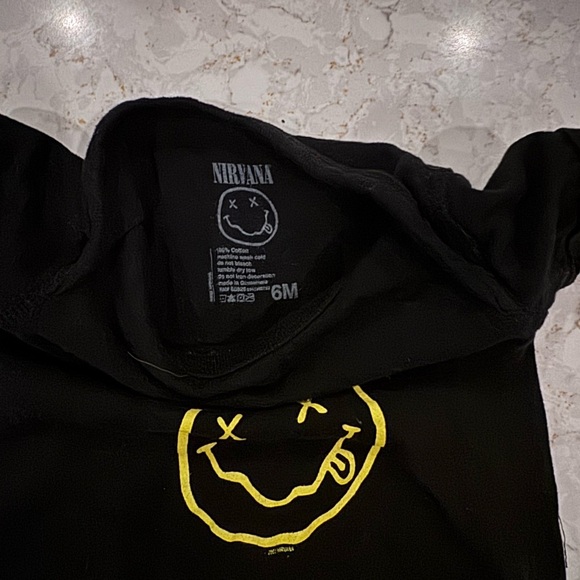 Nirvana Black Baby Onesie - Picture 4 of 7